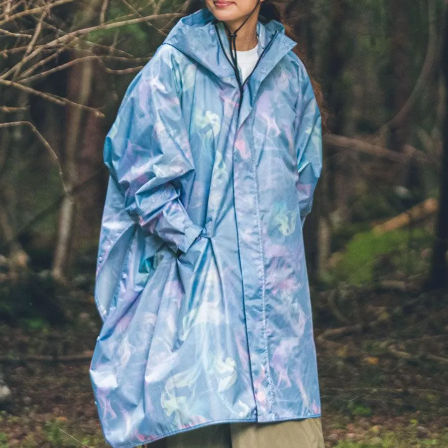 KIU Kiu New Standard Rain Poncho Smoke Blue  (420g)