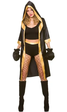 Ladies Knockout Boxer Sports Champion Wrestler Costume