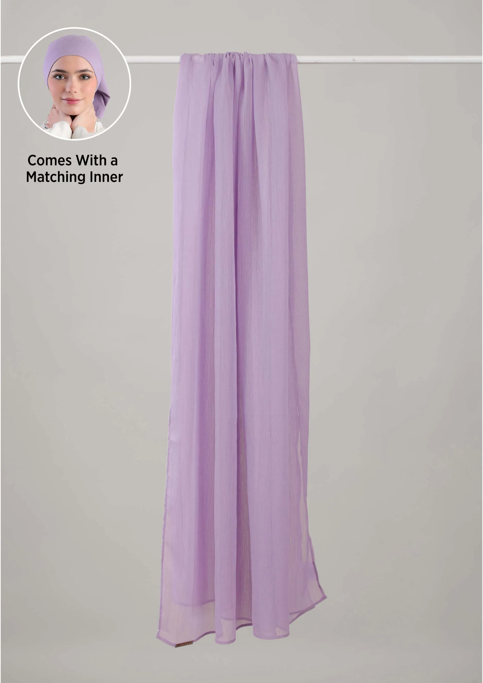 Lilac Shawl With Inner