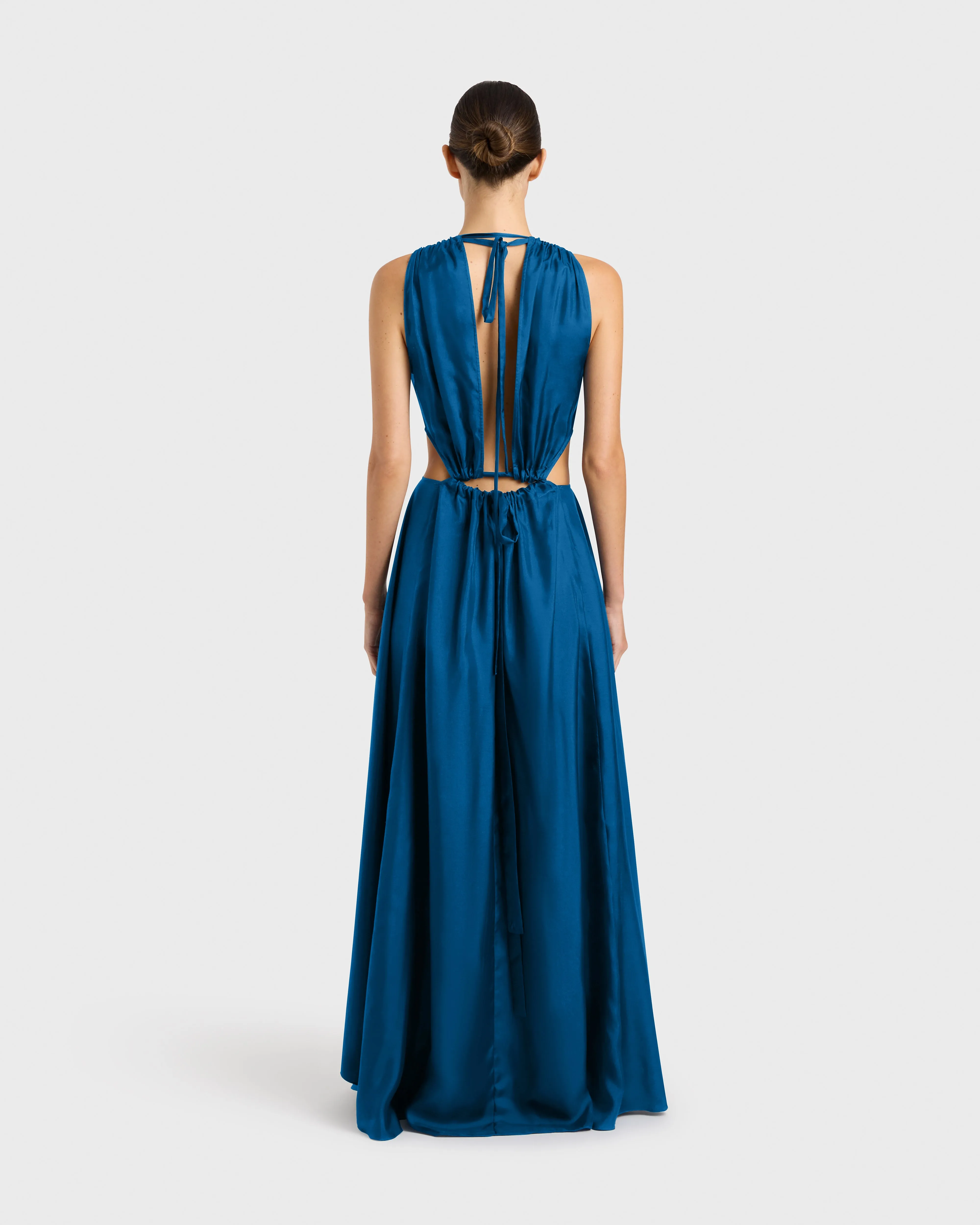 Marfa Silk Cut-out Maxi Dress - Tropico