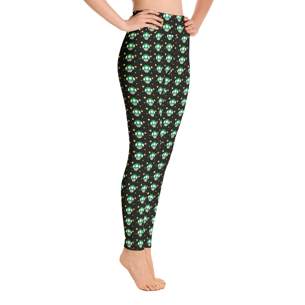 Mario Mushroom Yoga Leggings