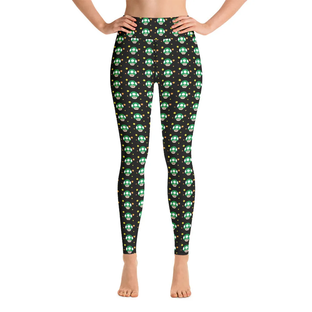 Mario Mushroom Yoga Leggings