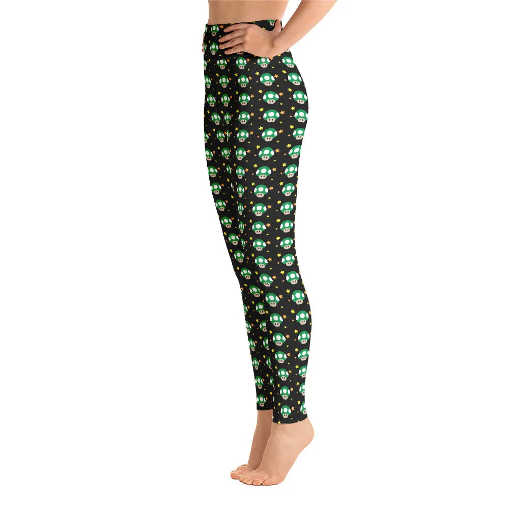 Mario Mushroom Yoga Leggings