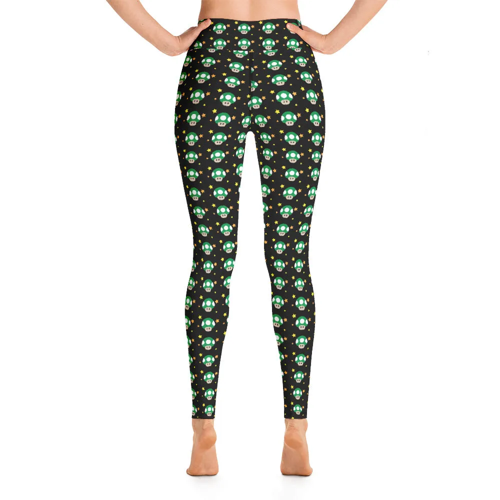 Mario Mushroom Yoga Leggings