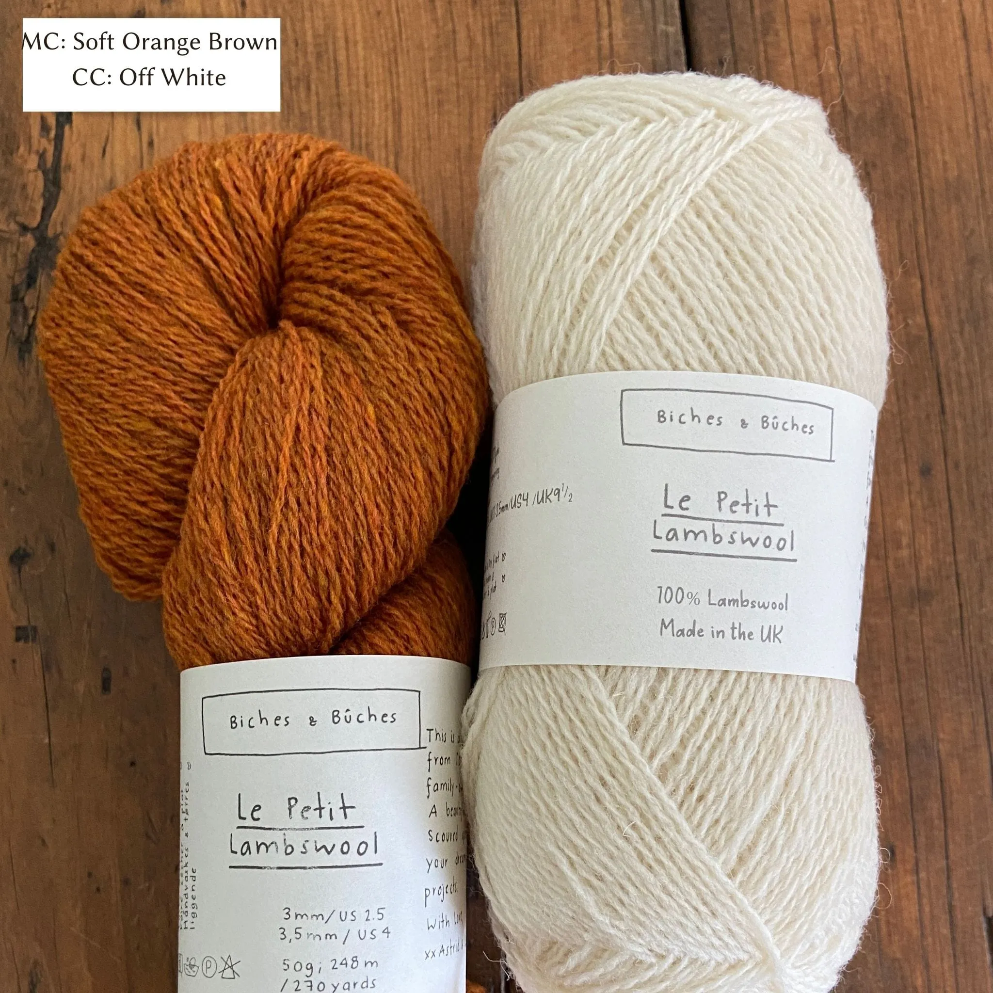 Mattie Pullover Yarn Set in Biches & Bûches Le Petit Lambswool by Kristin Drysdale