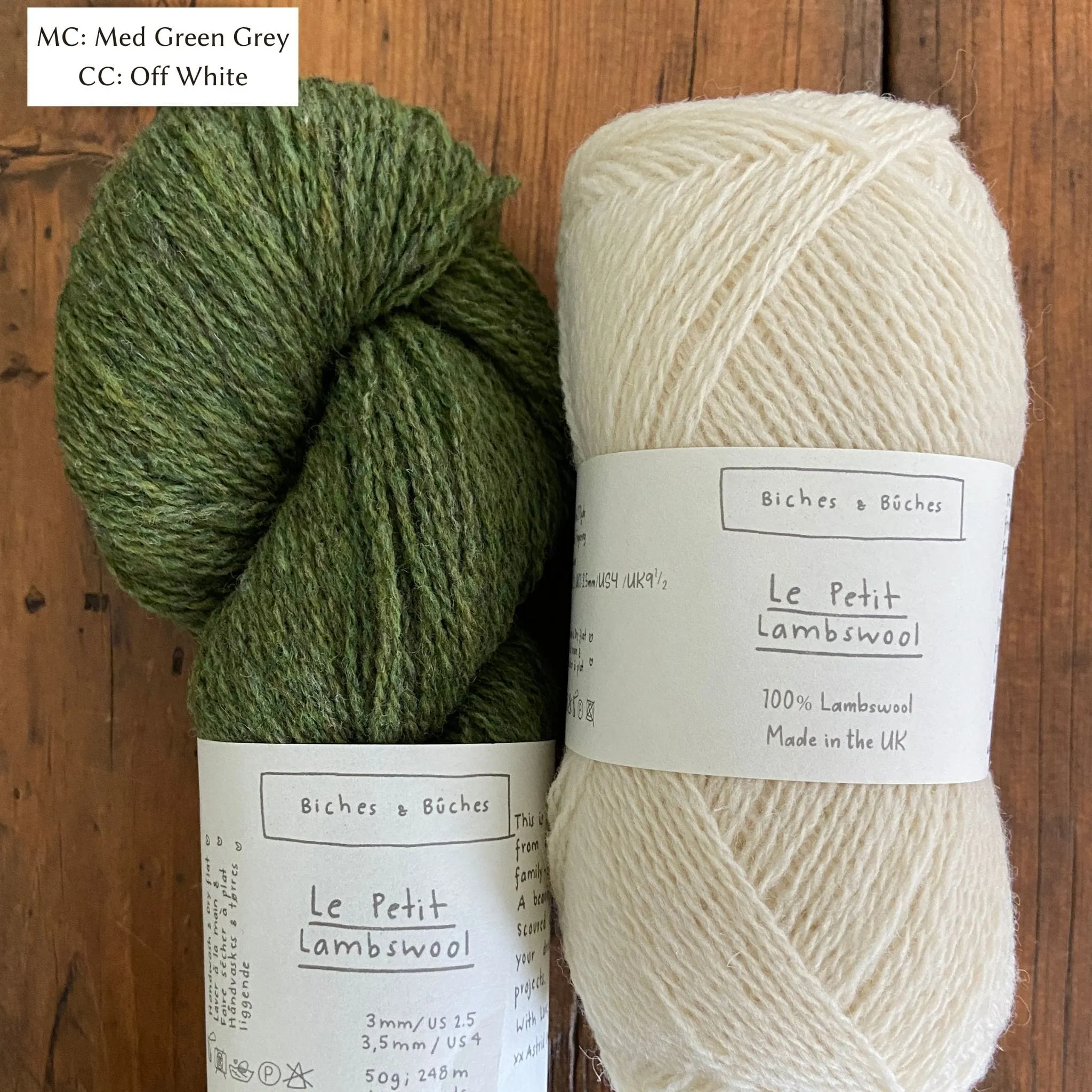 Mattie Pullover Yarn Set in Biches & Bûches Le Petit Lambswool by Kristin Drysdale