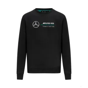Mercedes Mens Crew Sweatshirt, Black