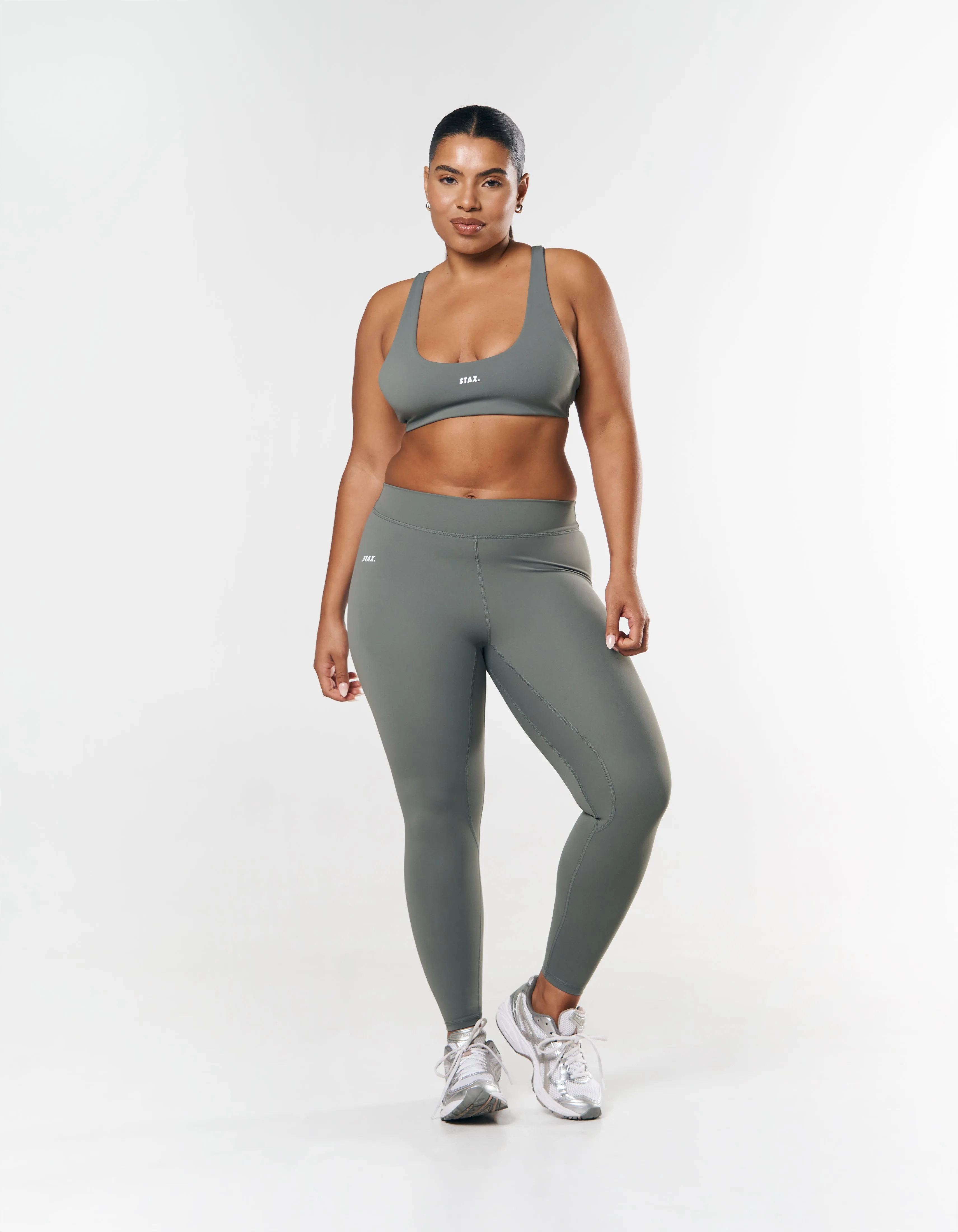 Mid Waist Tights NANDEX ™ - Thyme