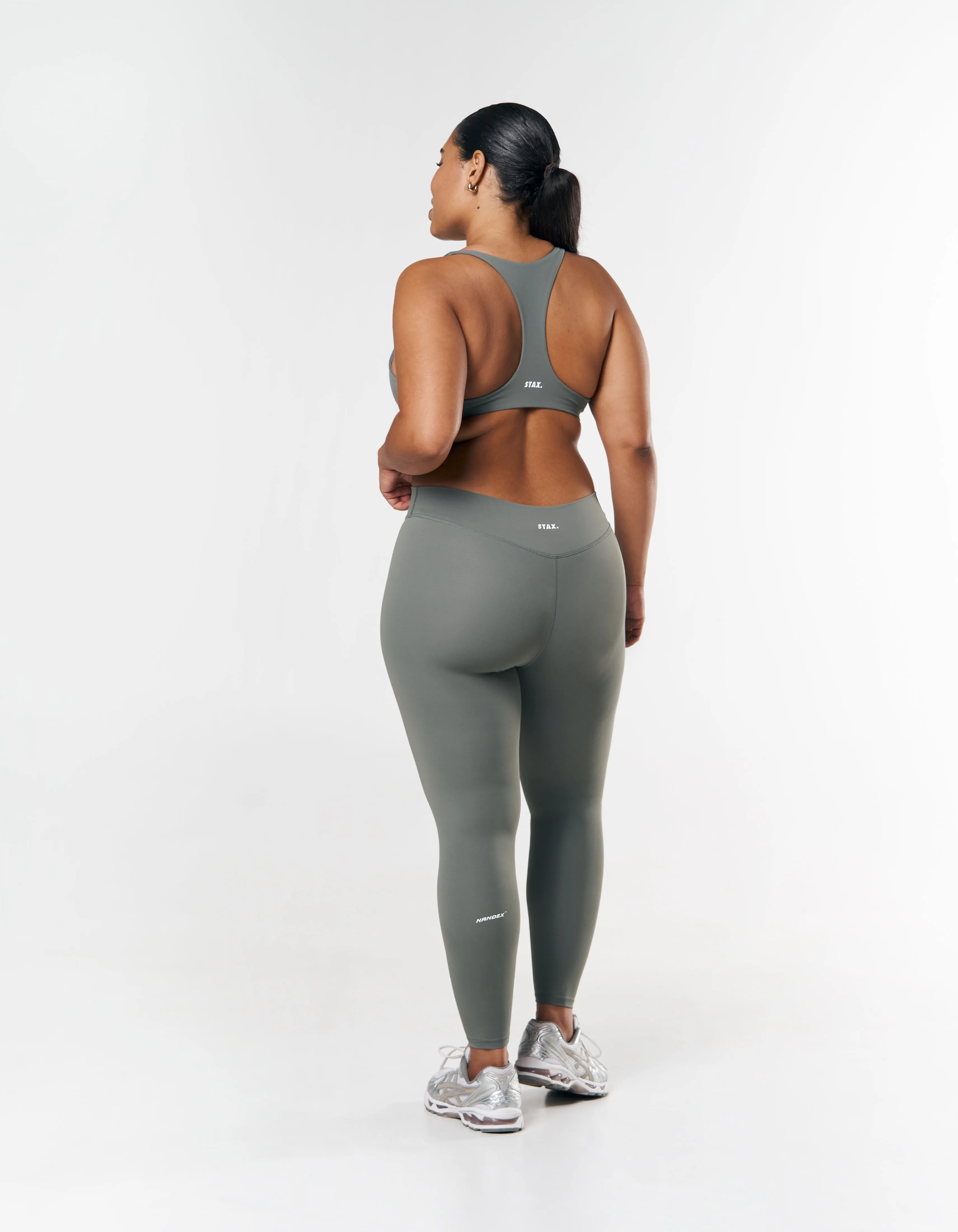 Mid Waist Tights NANDEX ™ - Thyme