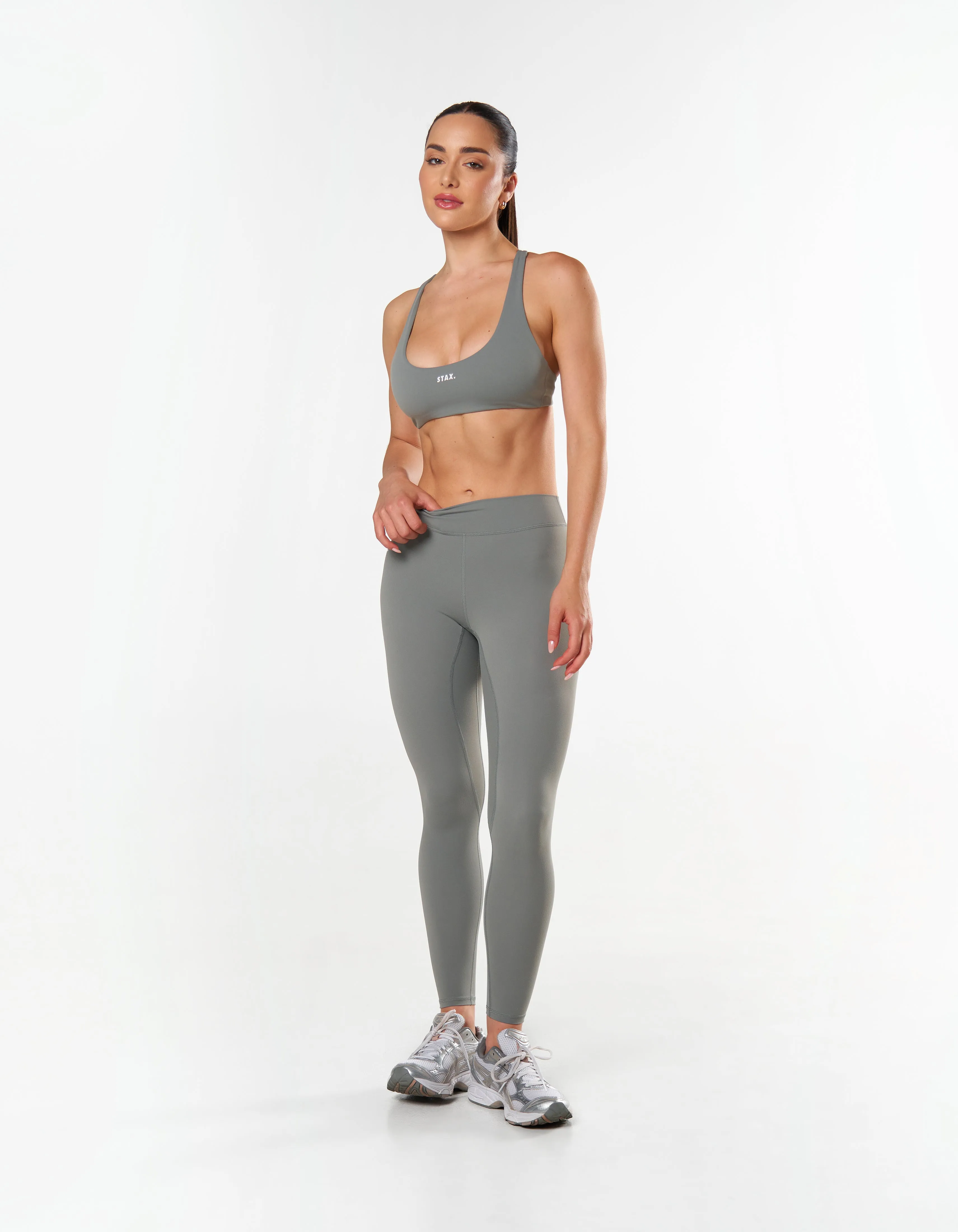 Mid Waist Tights NANDEX ™ - Thyme