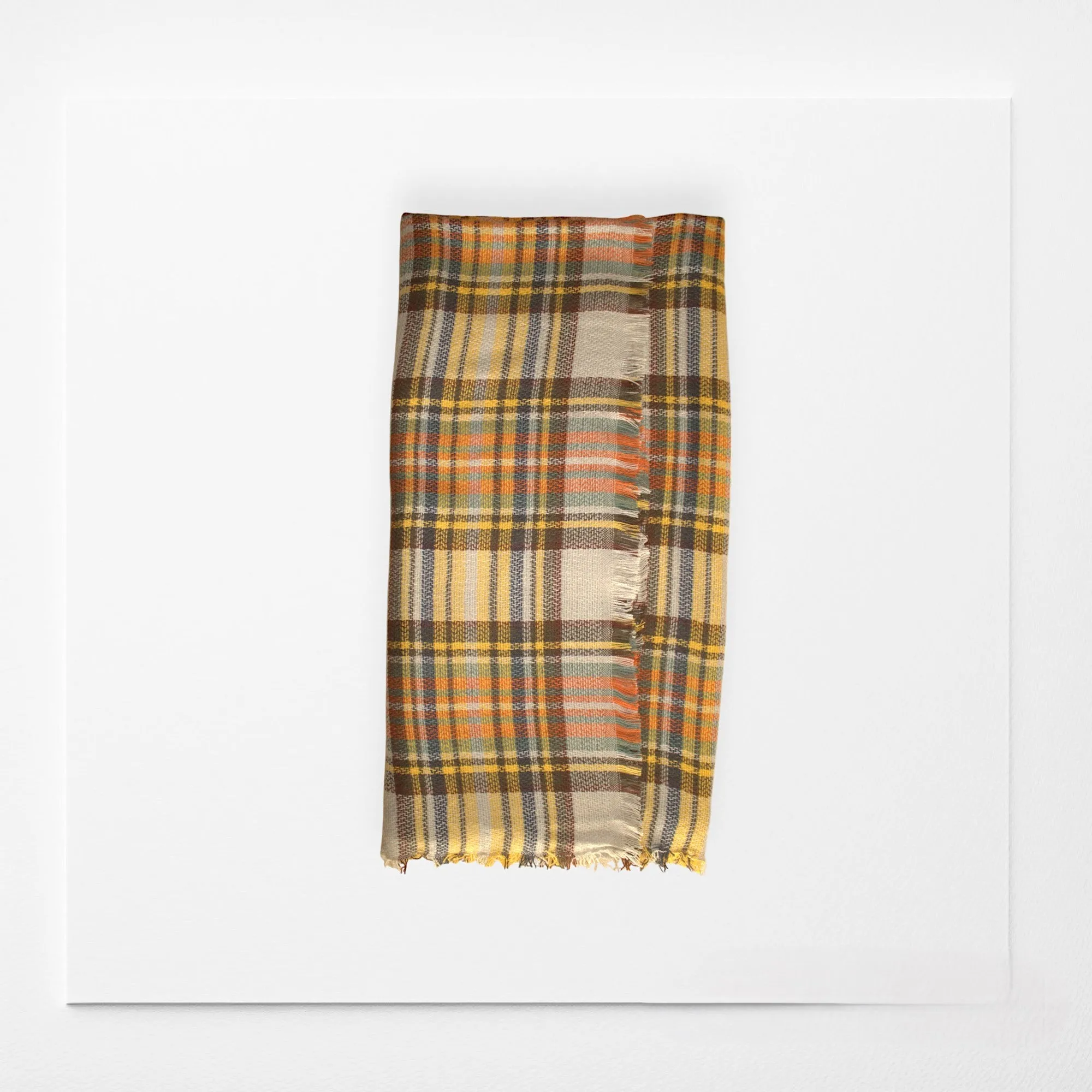 Mustard & Gray Plaid Blanket Scarf/ Bridesmaid Shawl/ Tartan Plaid Scarf/ Oversized Scarf/ Plaid Women's Blanket Scarf/ Women Scarf/ Gifts for Her/ Women Shawl/ Bridesmaid Scarf/ Fall ScarfPlaid Shawl Wrap/ Wedding Shawl/