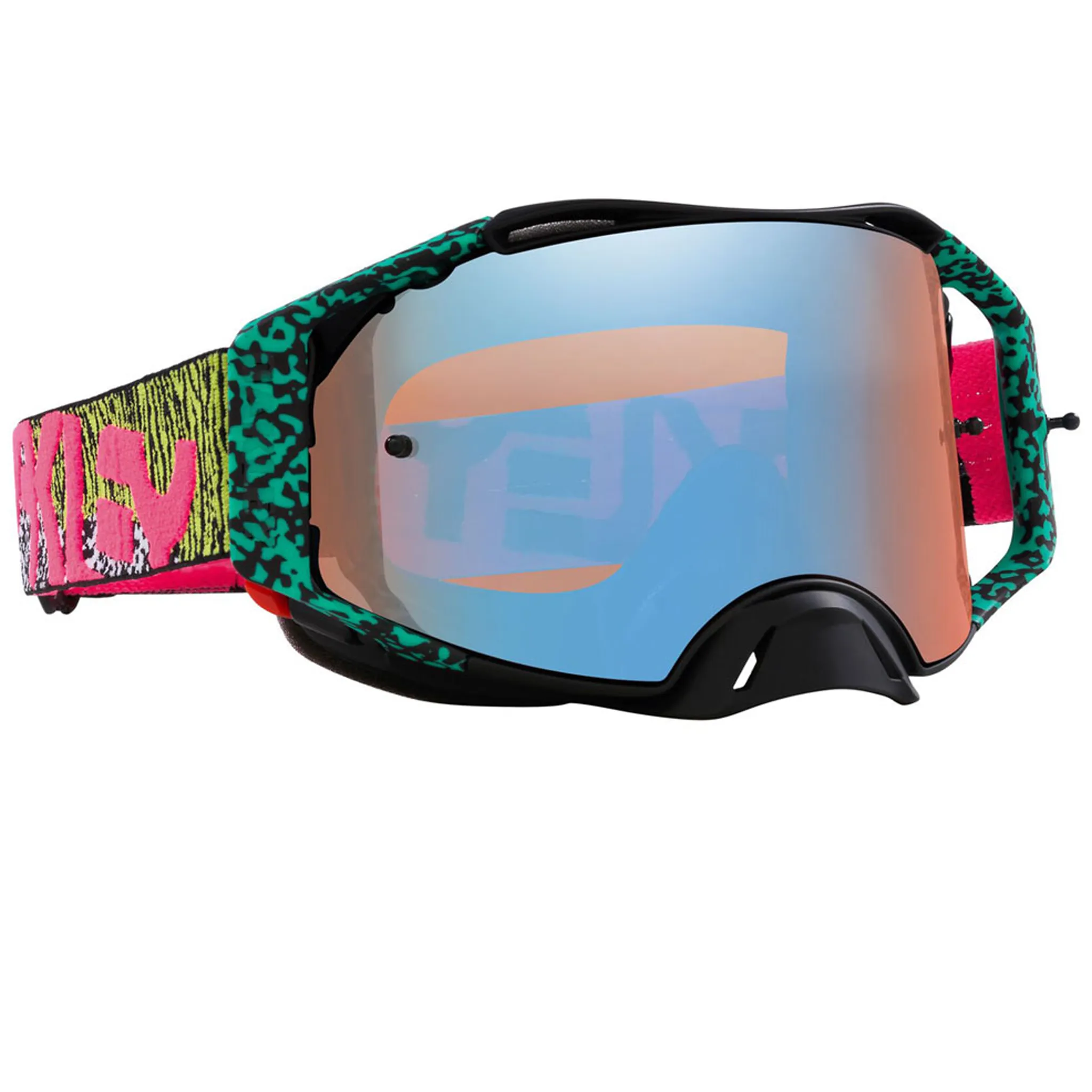Oakley Airbrake Bengal Venom Goggles - Sapphire Iridium Lens (Multi)