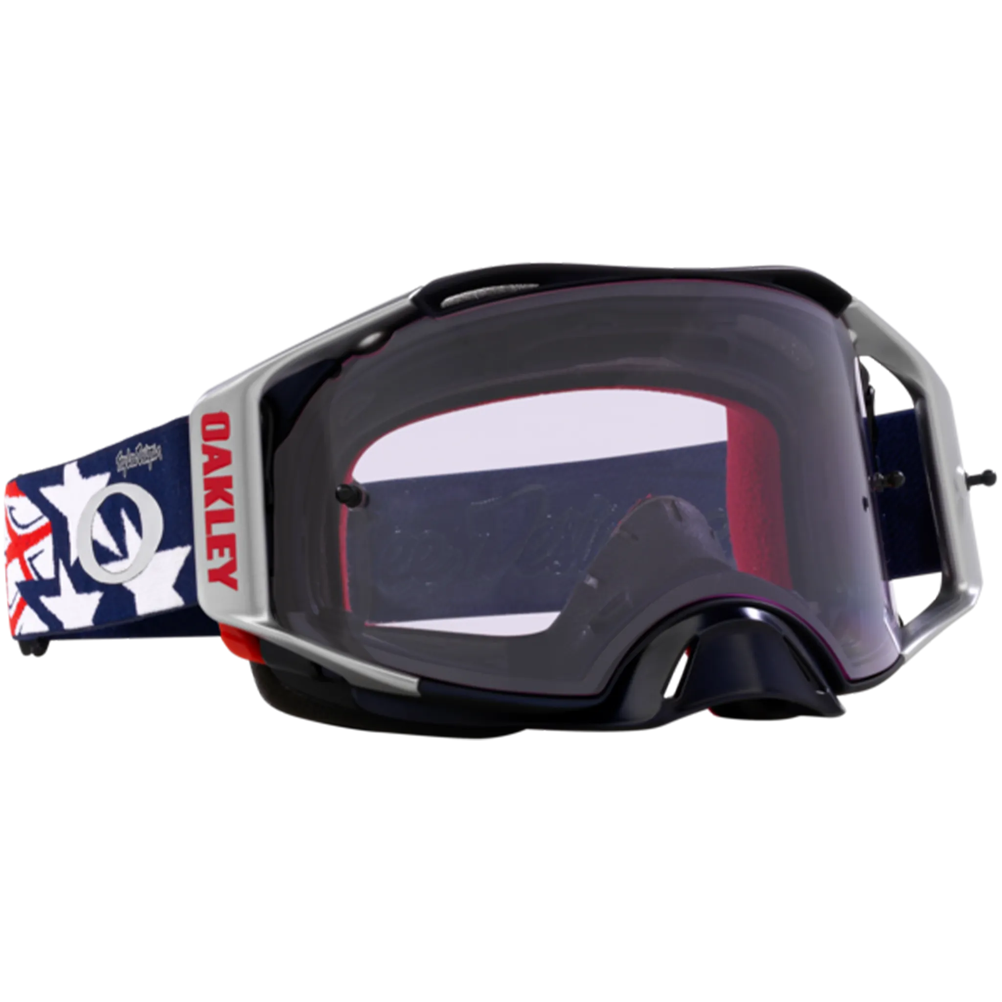 Oakley Airbrake Troy Lee Designs Goggles - Prizm MX Low Light Lens (Red/White/Blue Wings)