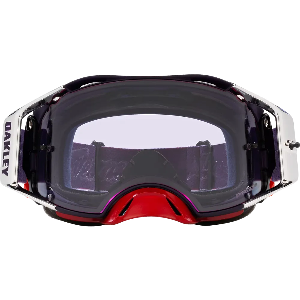 Oakley Airbrake Troy Lee Designs Goggles - Prizm MX Low Light Lens (White/Blue Stars)