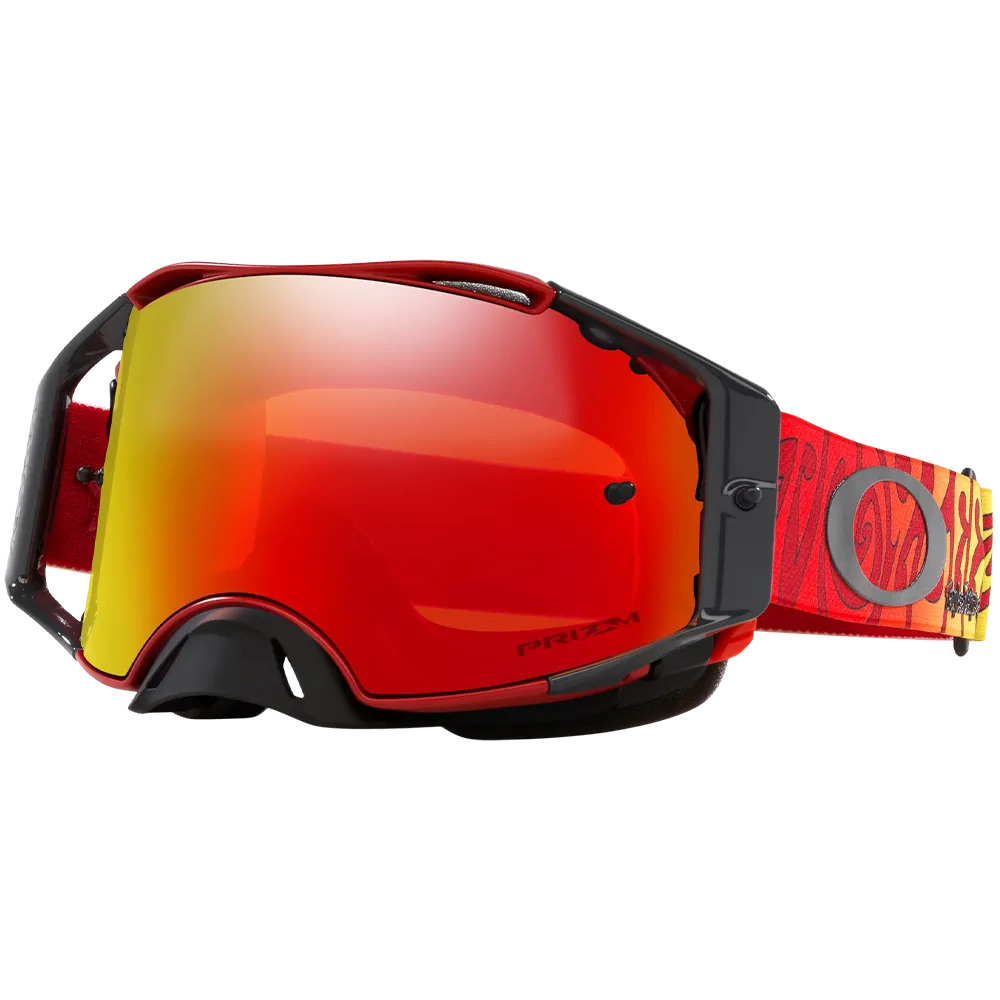 Oakley Airbrake Troy Lee Designs Trippy Goggles - Prizm MX Torch Iridium Lens (Red)