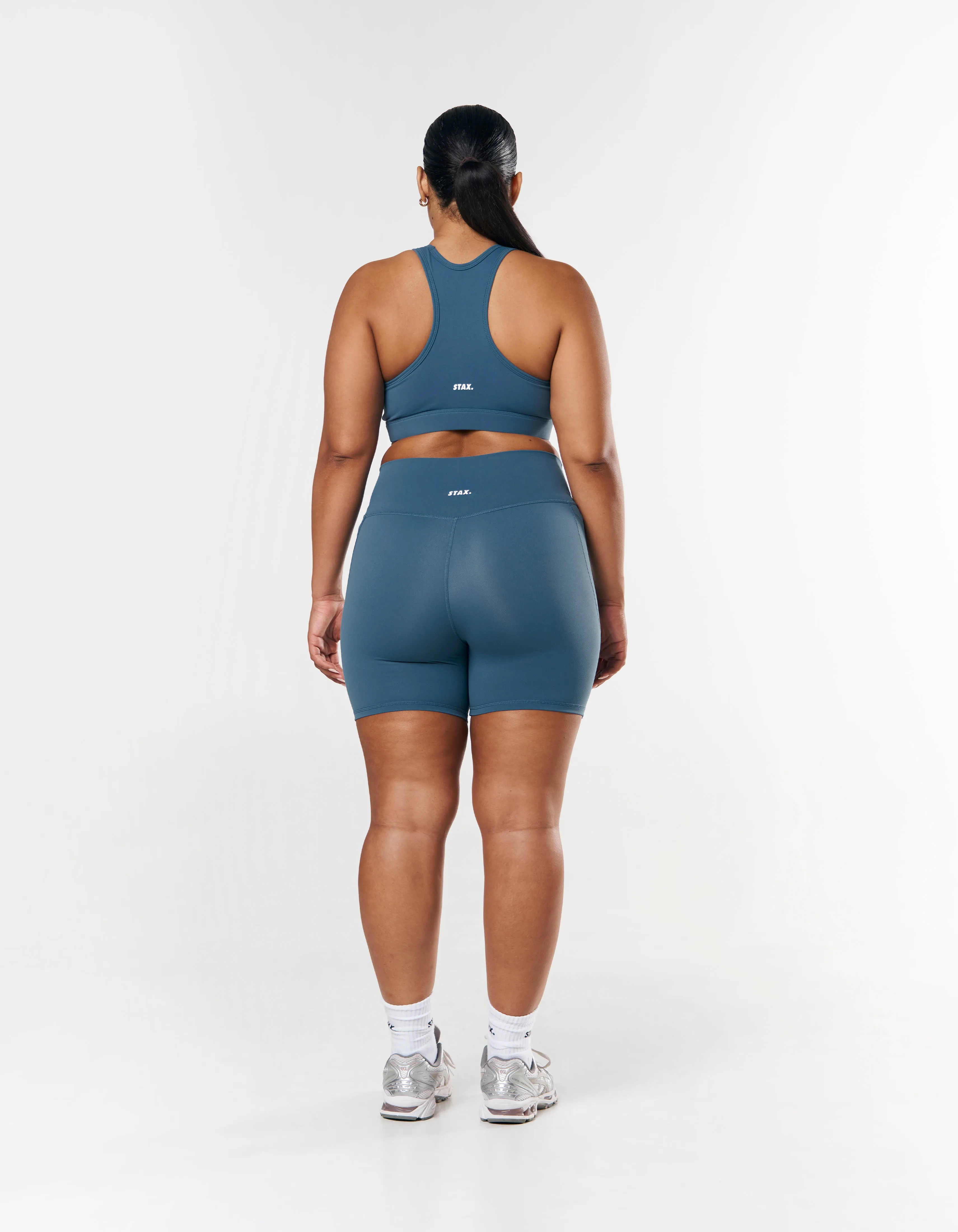 Phone Pocket Midi Bike Shorts NANDEX ™ - Dark Blue