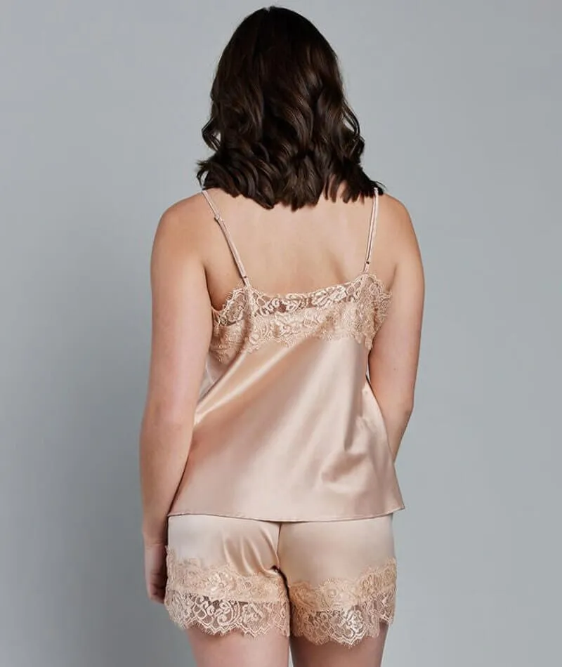 Pleasure State Eve Cami and Short Set - Soft Gold