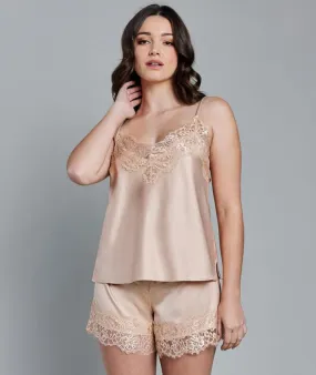Pleasure State Eve Cami and Short Set - Soft Gold