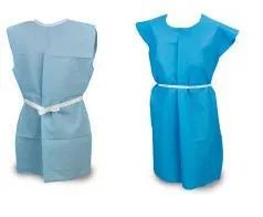 Plus size Patient Exam Gowns Side Opening