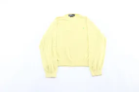 Polo by Ralph Lauren Embroidered Logo Yellow Sweater