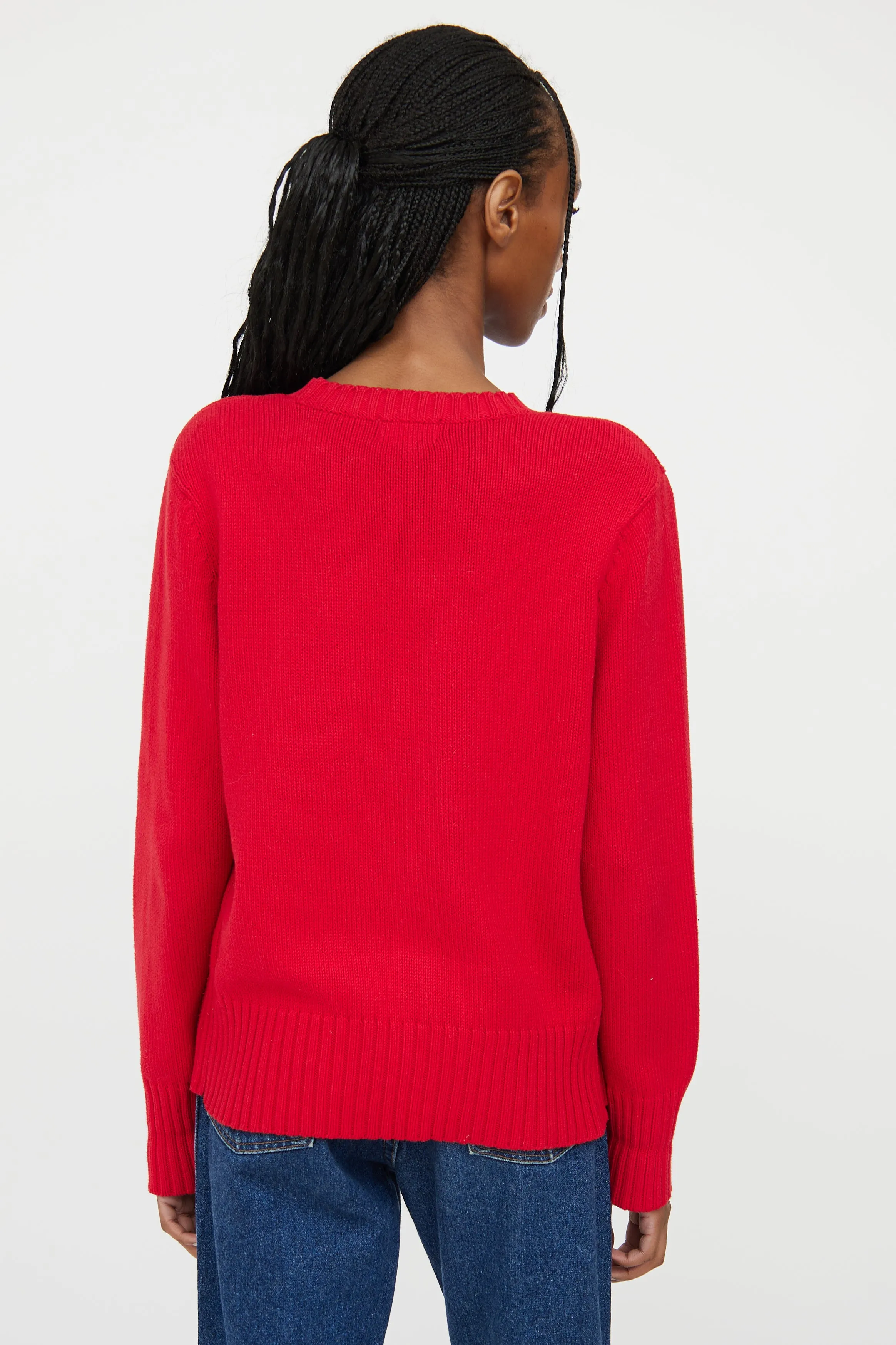 Polo Red Knit Flag Sweater