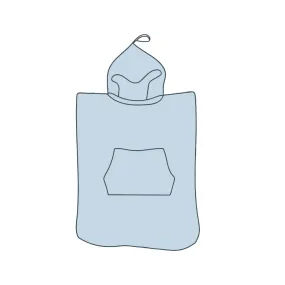 Poncho Towel - Dusty Blue