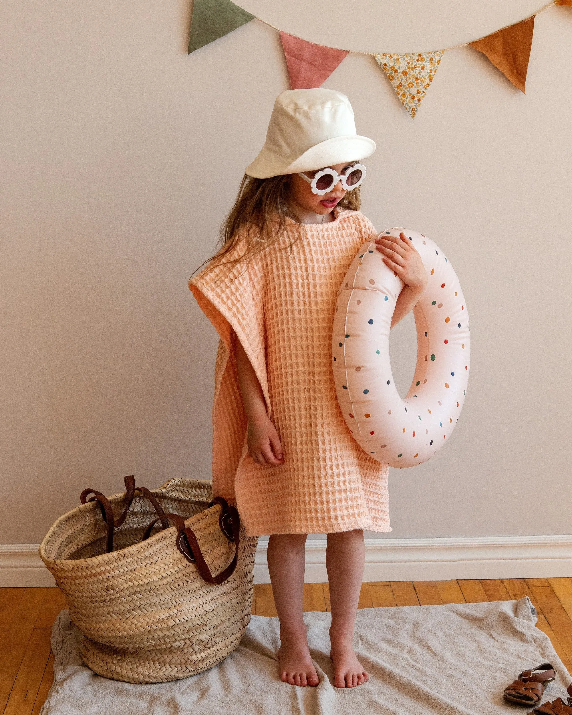 Poncho Towel - Dusty Blue