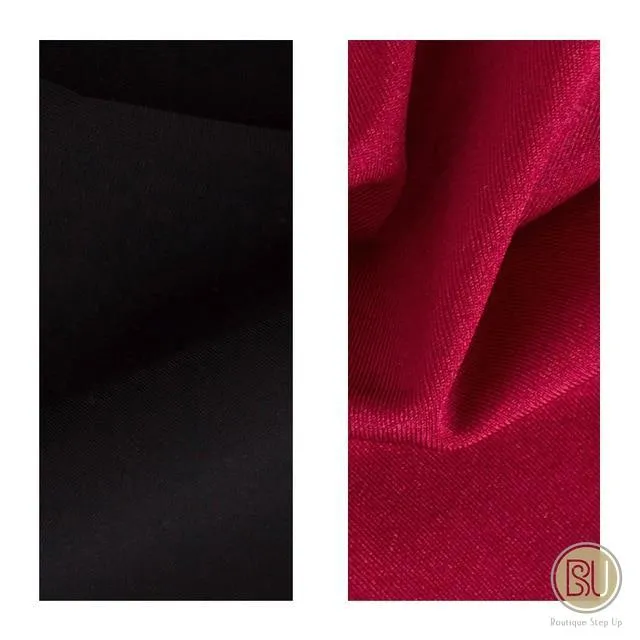 Practice Figure Skating Dress Black & Pink Long Sleeves 10   Colors