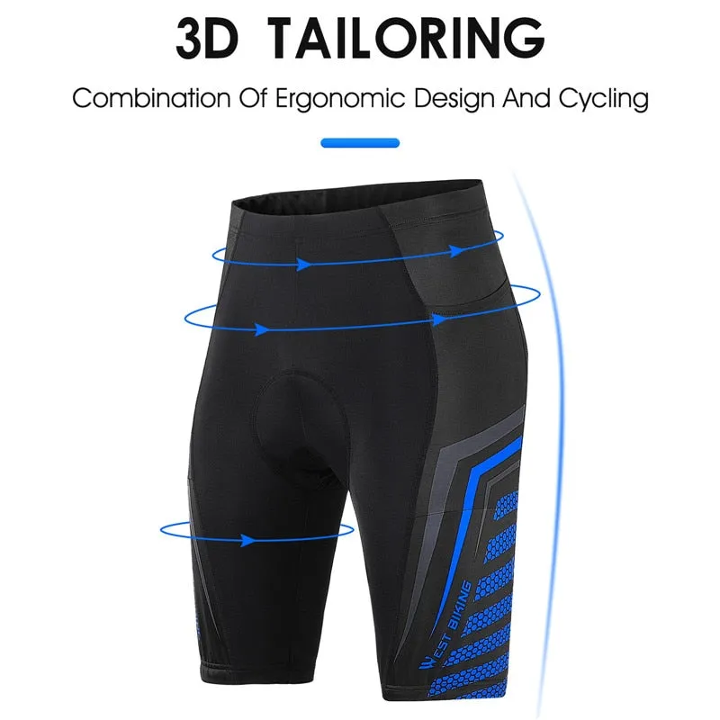 Pro Cycling Shorts Unisex Thickened Shockproof 3D Pad MTB Road Bike Team Tights Summer Breathable Underwear Shorts