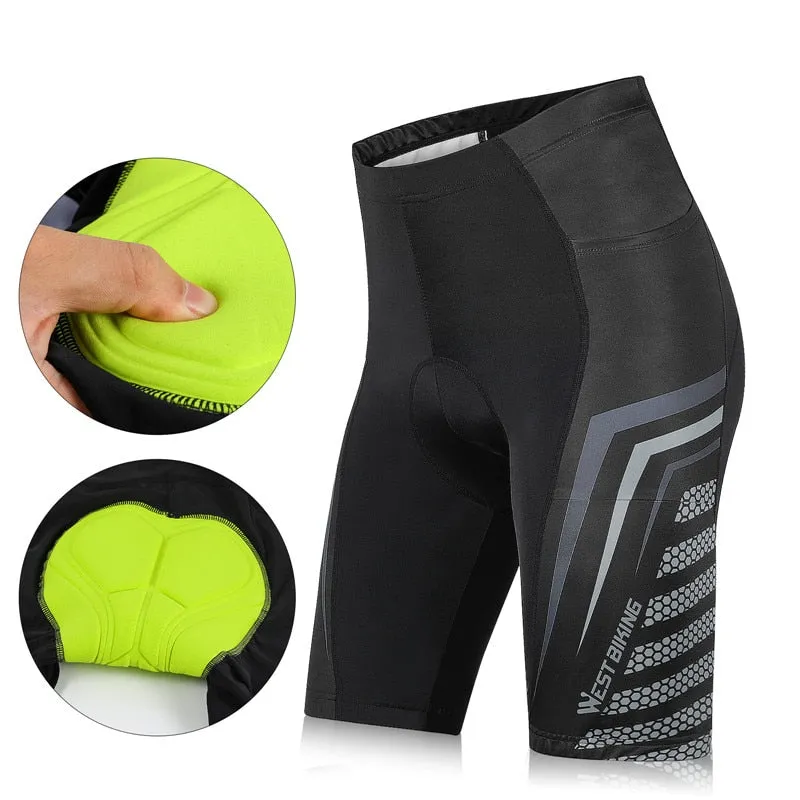 Pro Cycling Shorts Unisex Thickened Shockproof 3D Pad MTB Road Bike Team Tights Summer Breathable Underwear Shorts