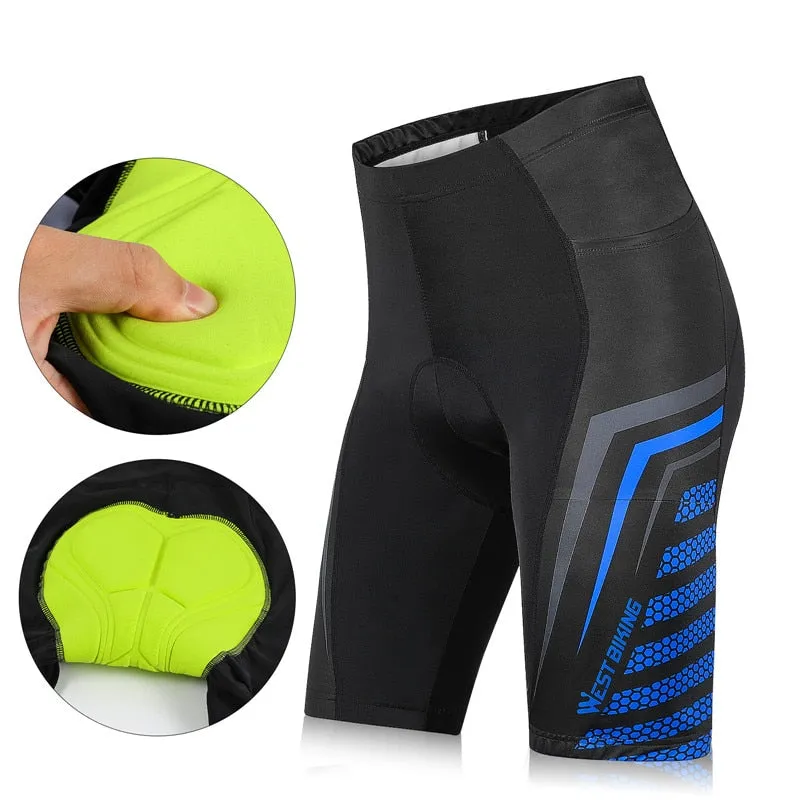 Pro Cycling Shorts Unisex Thickened Shockproof 3D Pad MTB Road Bike Team Tights Summer Breathable Underwear Shorts