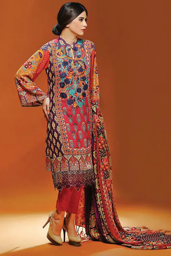 RajBari Silk Karandi Winter Collection 2015 - 1A