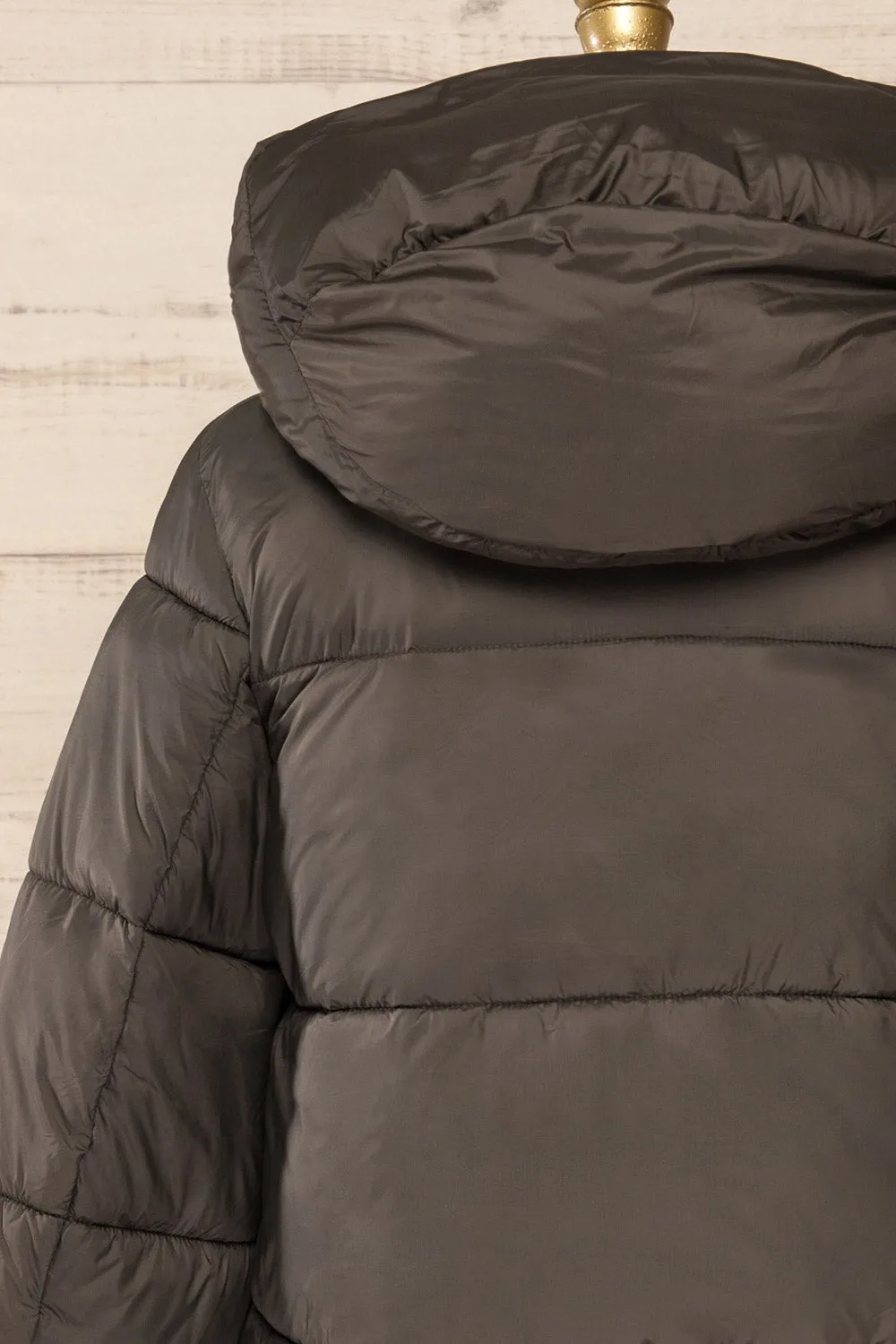 Rasdale Charcoal | Short Puffer Coat