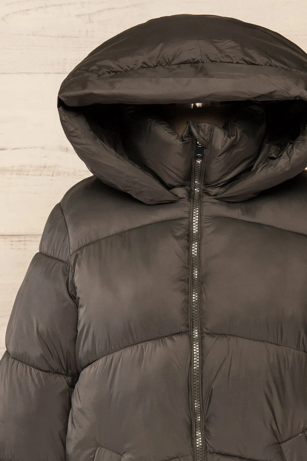 Rasdale Charcoal | Short Puffer Coat