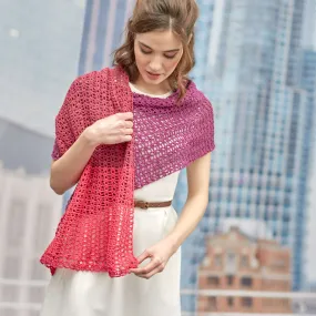 Red Heart Crochet Delicate Romance Shawl