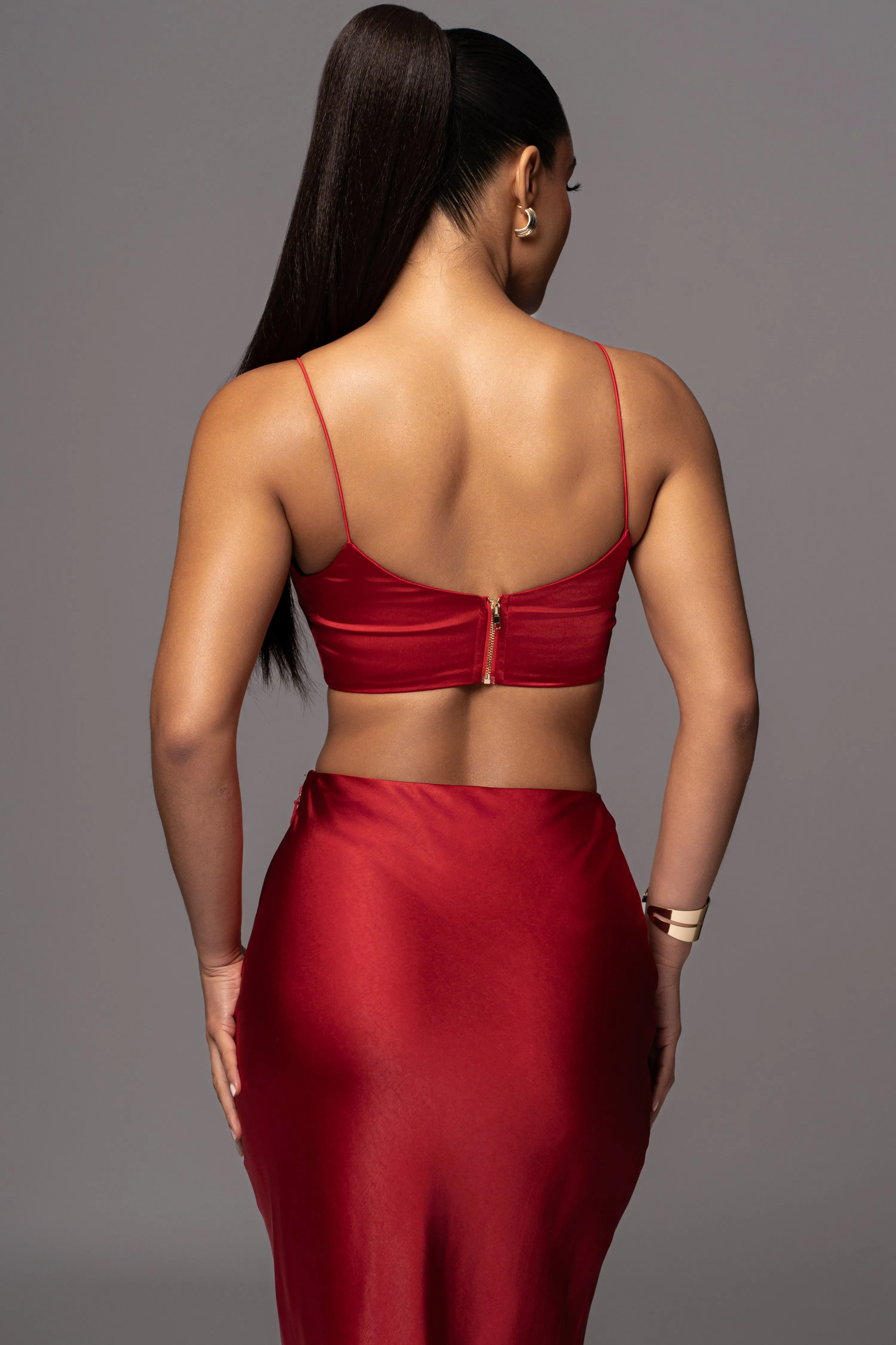 Red Isella 2-Piece Skirt Set