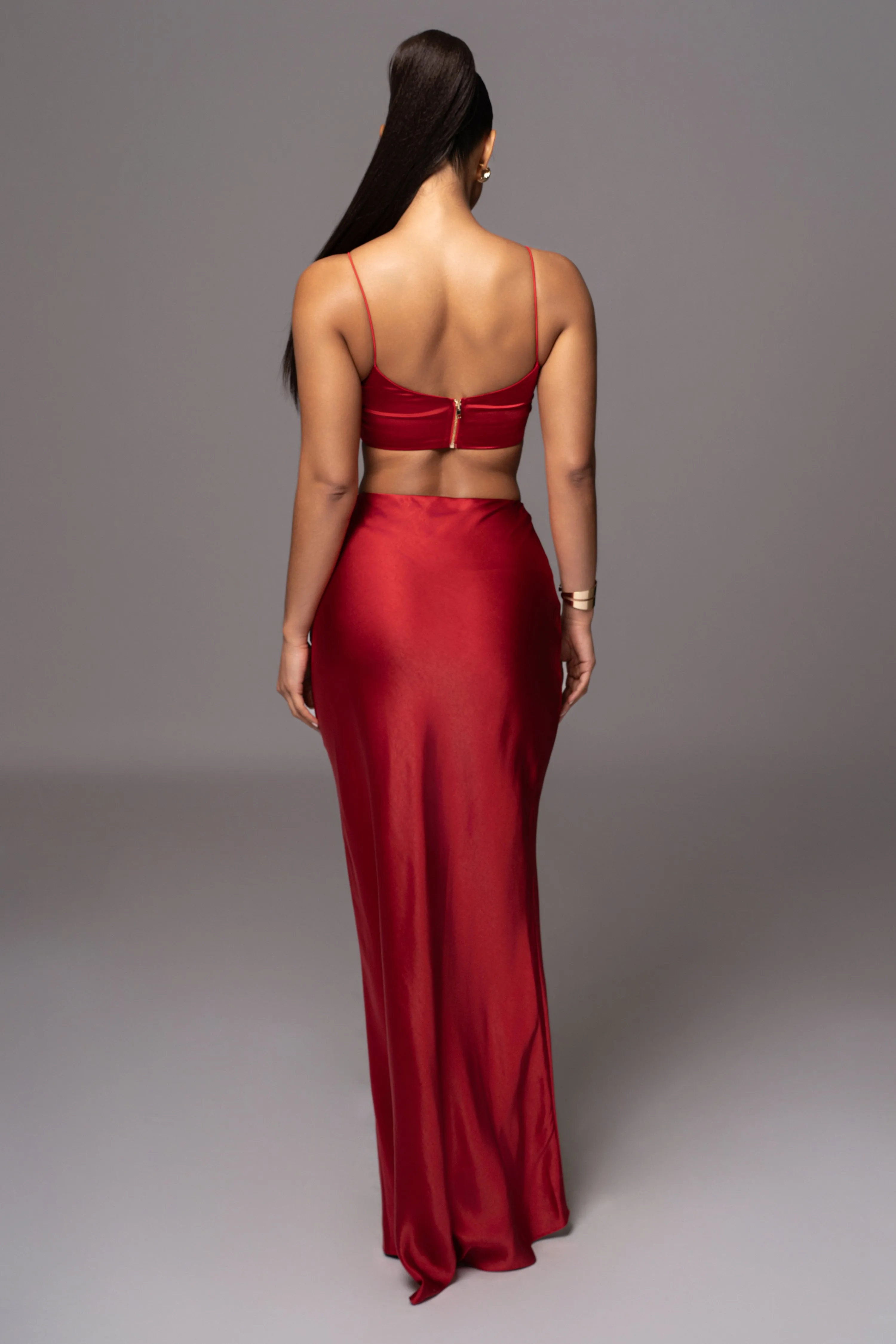 Red Isella 2-Piece Skirt Set
