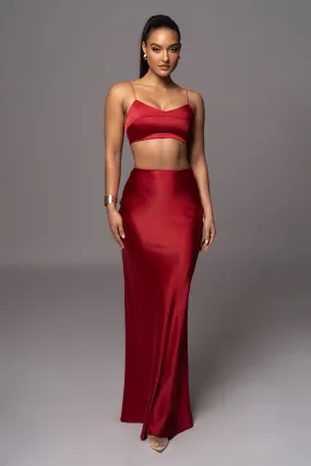 Red Isella 2-Piece Skirt Set