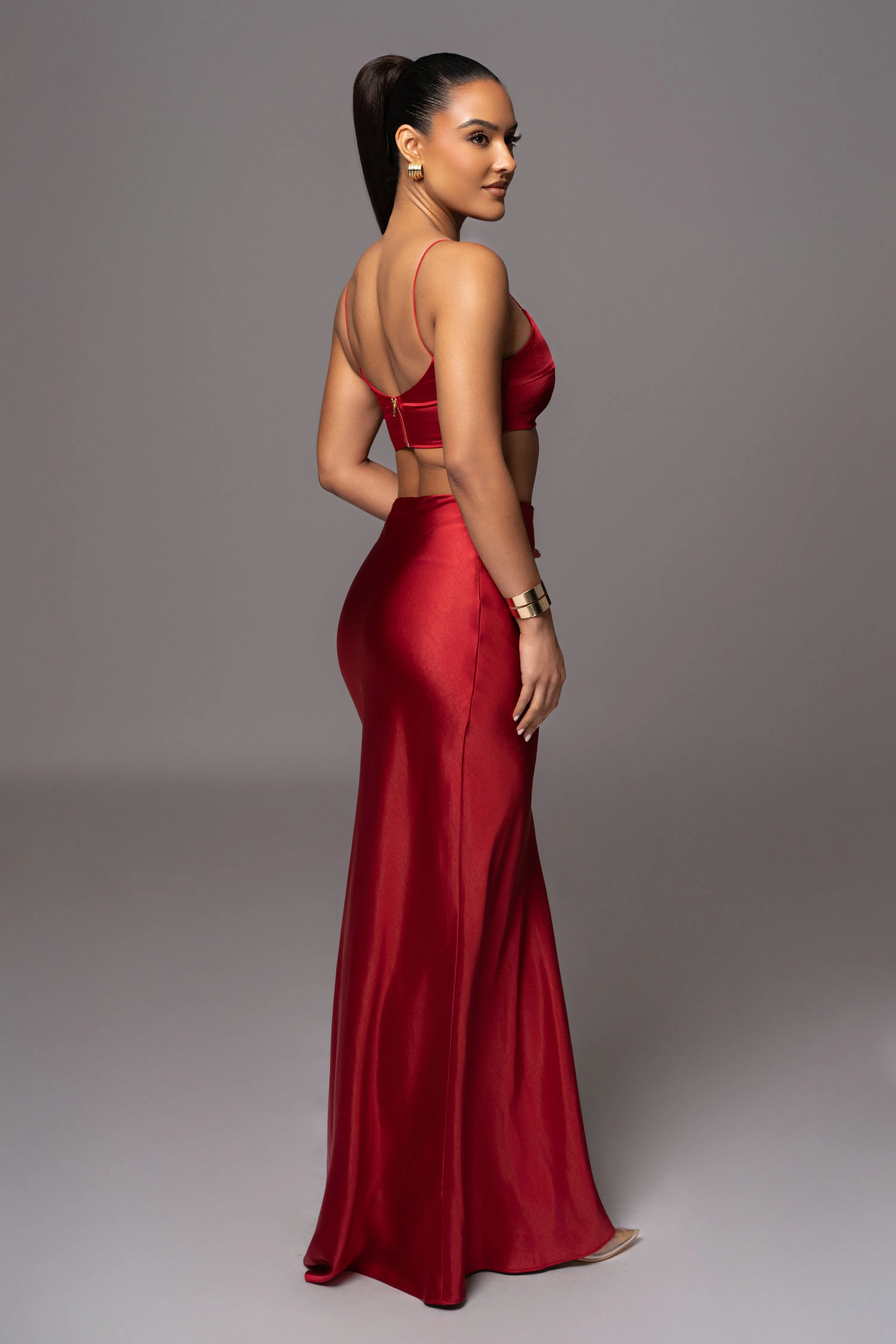 Red Isella 2-Piece Skirt Set