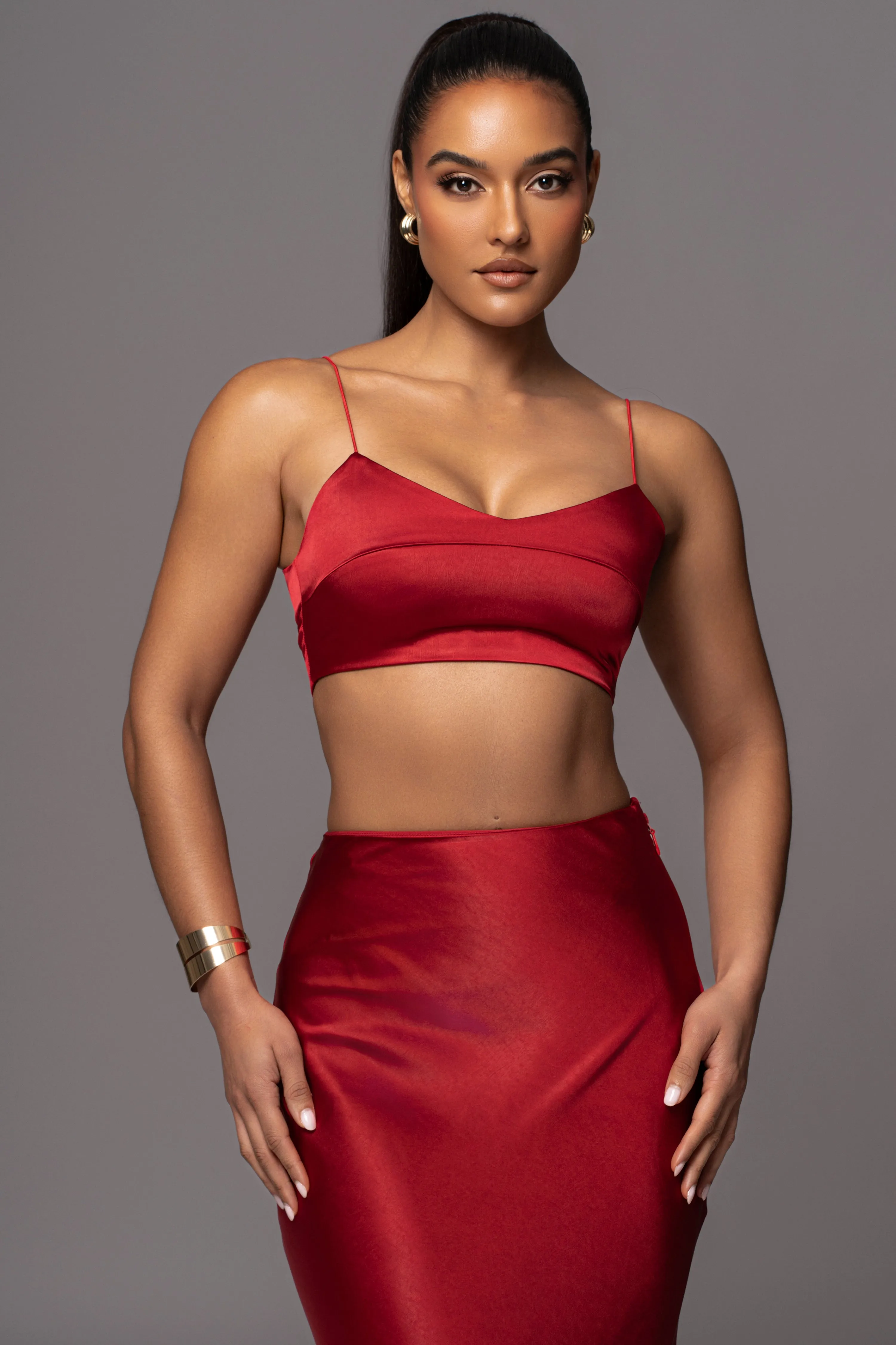 Red Isella 2-Piece Skirt Set