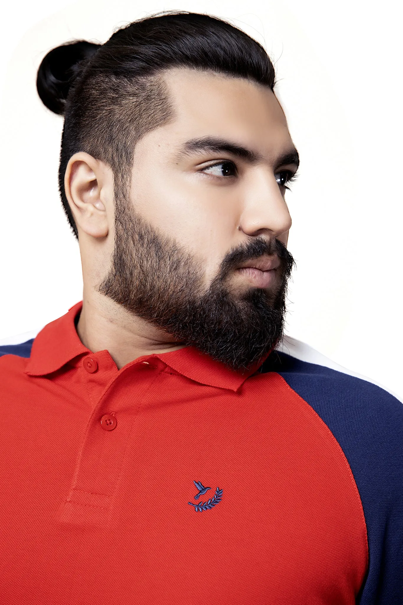 Red Raglan Polo (Plus Size) - S20 - MP0027P