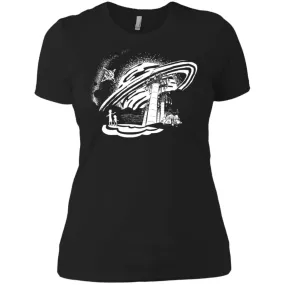 Rick And Morty Dimension 35-c Black And White Women T-Shirt