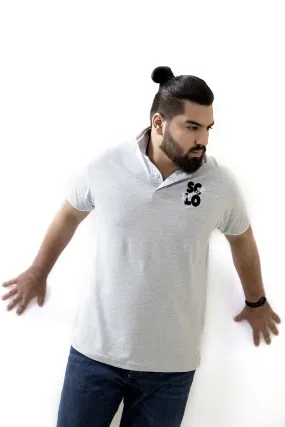 Sclo Grey Polo (Plus Size) - S20 - MP0029P