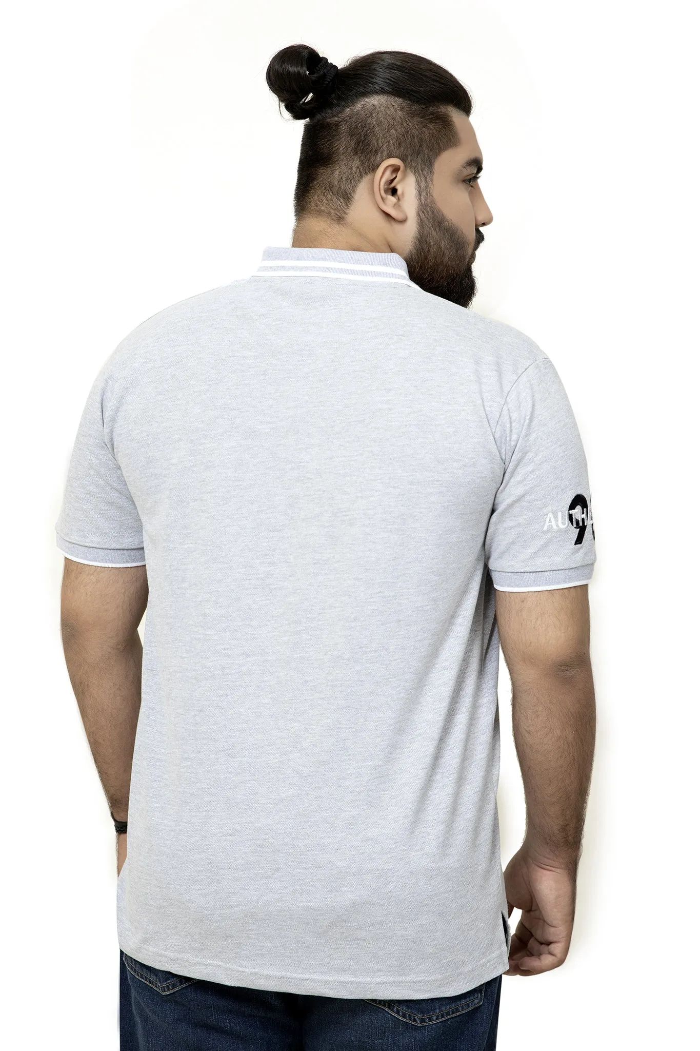 Sclo Grey Polo (Plus Size) - S20 - MP0029P