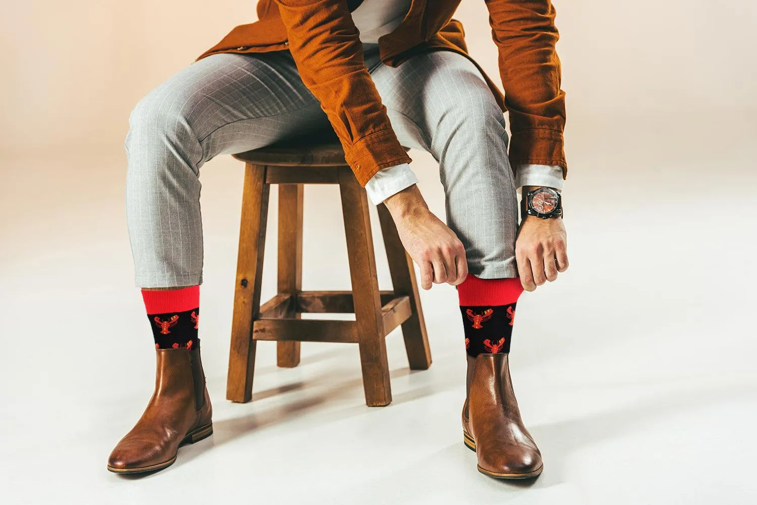 Sick Socks – Lobster (Orange) – Favorite Foods