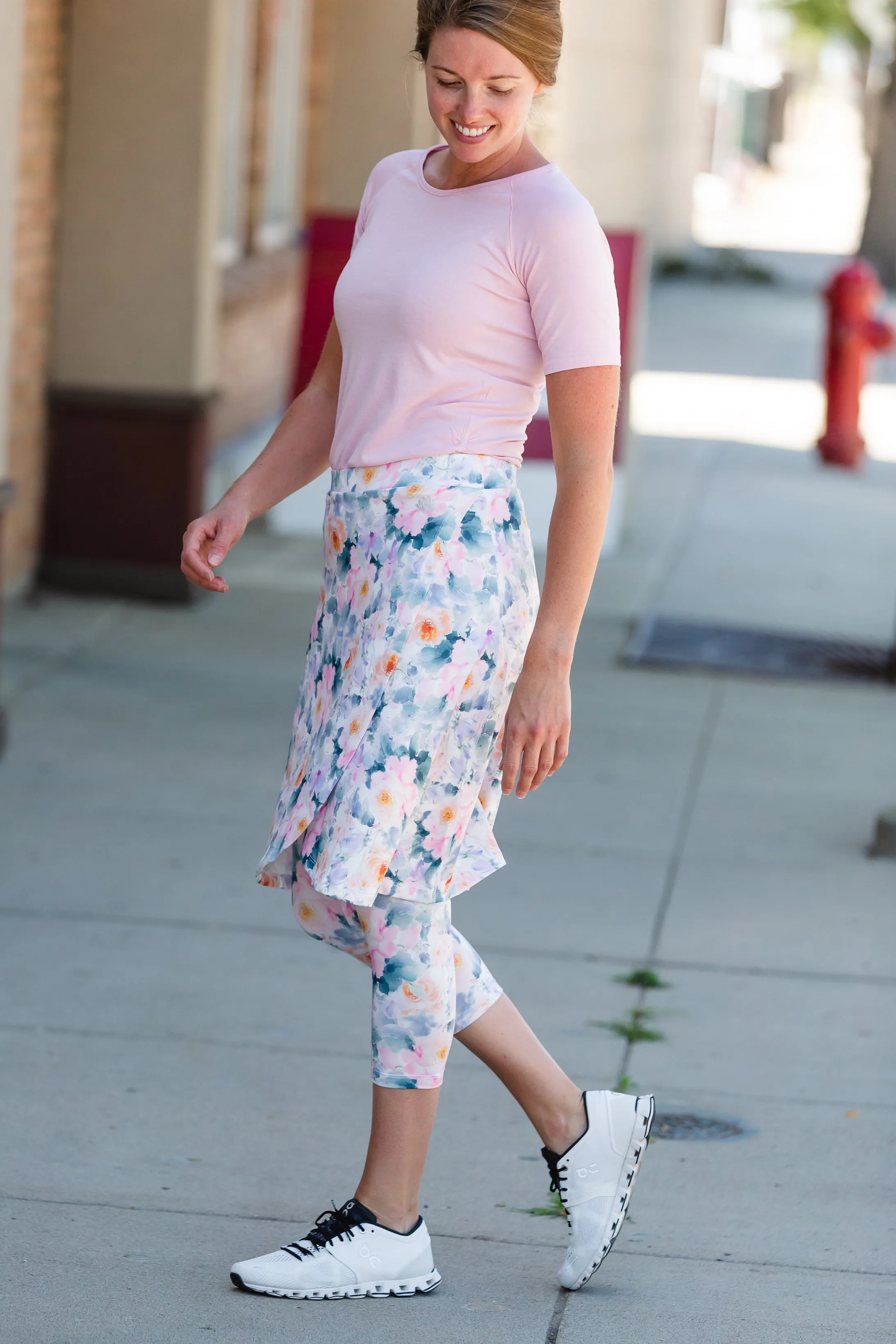 Snoga Floral Faux Wrap Sport Skirt - FINAL SALE
