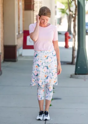 Snoga Floral Faux Wrap Sport Skirt - FINAL SALE