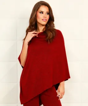 Solid Asymmetrical Poncho