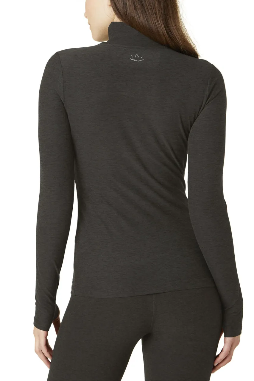 Spacedye Captivating Turtleneck Pullover - Darkest Night