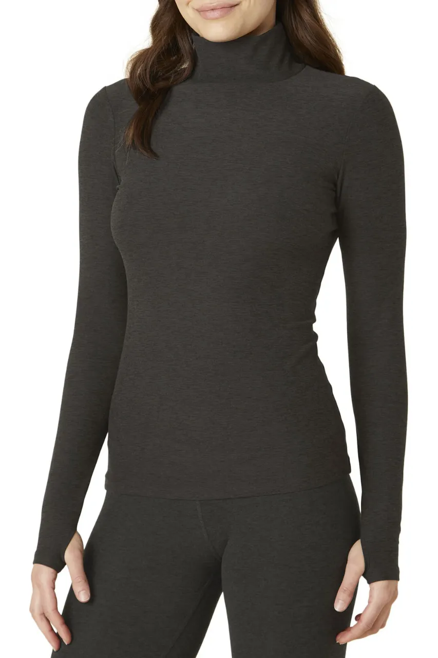 Spacedye Captivating Turtleneck Pullover - Darkest Night